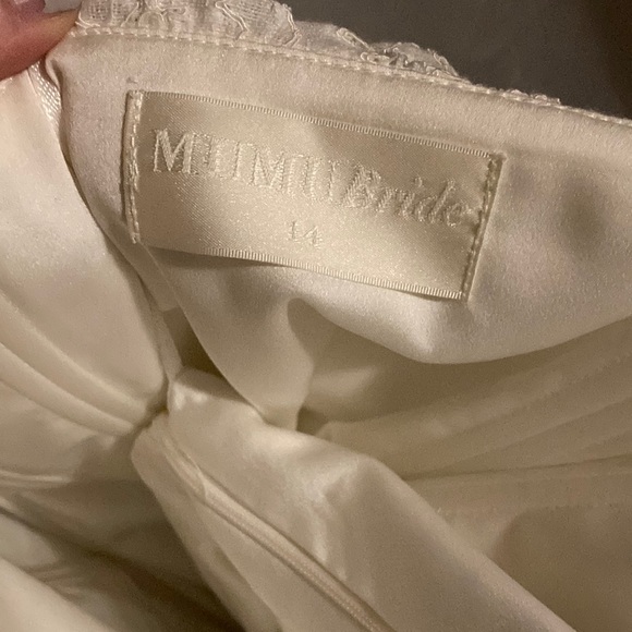 Show me your Mumu lace gown Mumu Bride sz 14 - Picture 3 of 7